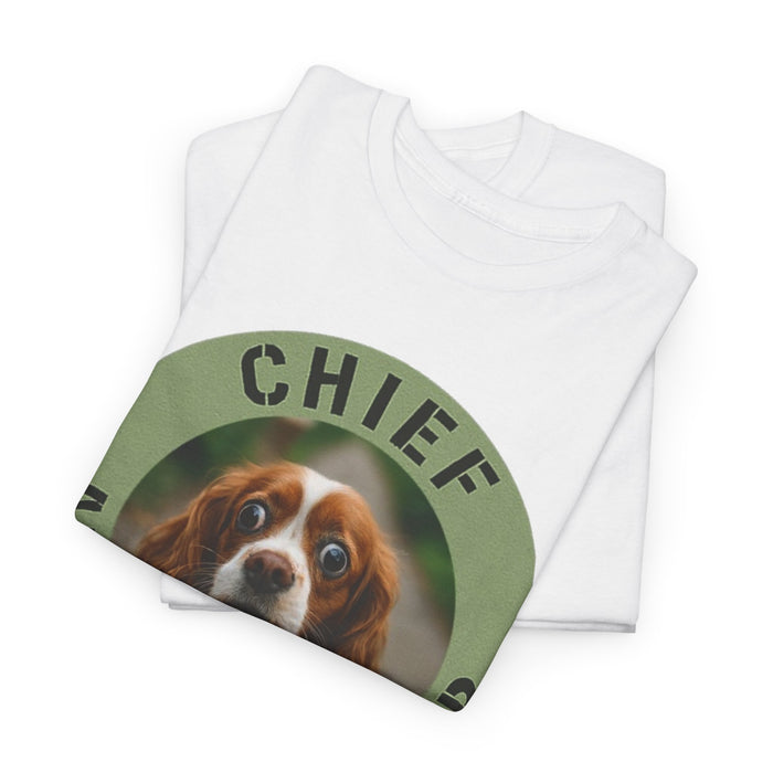 Chief Anxiety Officer T-Shirt — Funny Dog Graphic Tee for Pet Lovers