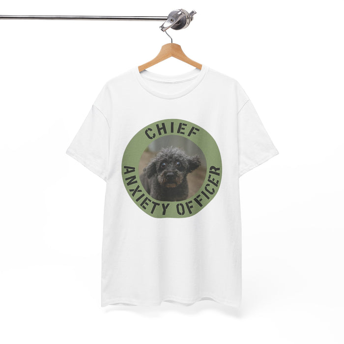 Chief Anxiety Officer T-Shirt — Funny Dog Anxiety Officer Tee