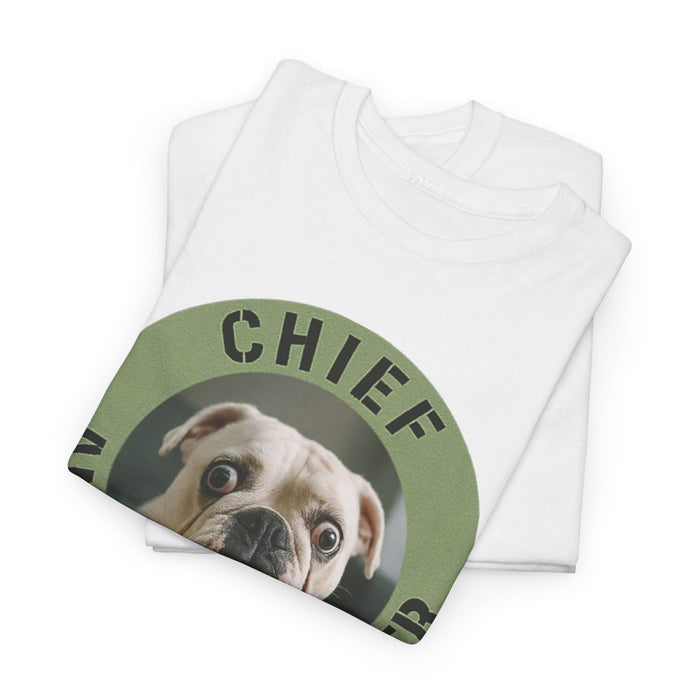 Chief Anxiety Officer T-Shirt – Funny Bulldog Pet Lover Tee