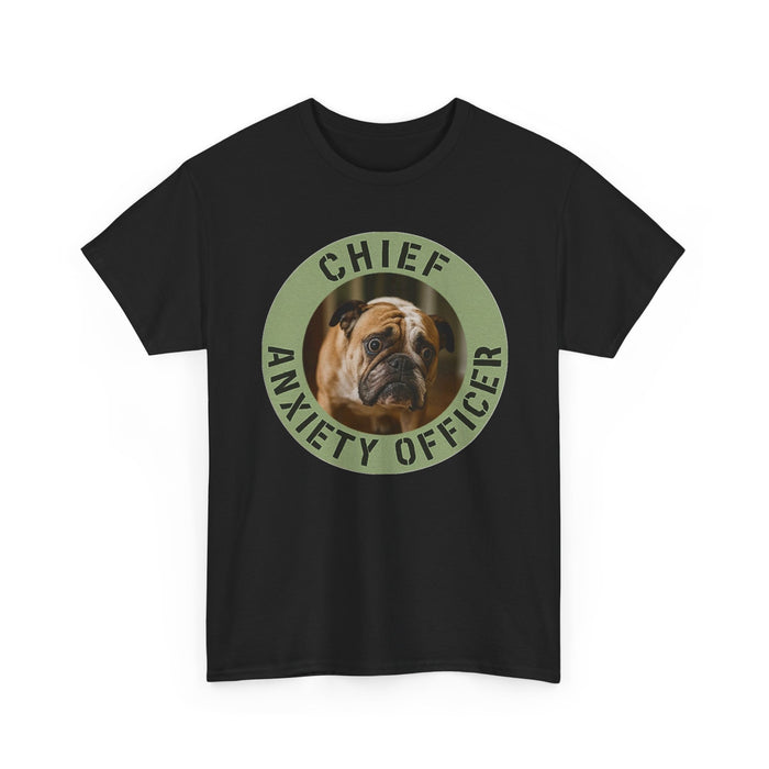Chief Anxiety Officer T-Shirt — Funny Dog Graphic Tee