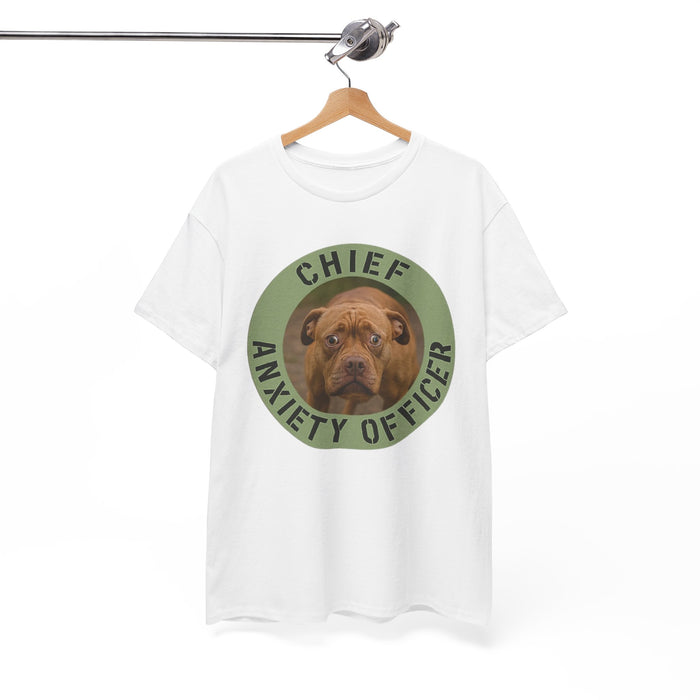 Chief Anxiety Officer Dog T-Shirt – Funny Pet Lover Tee
