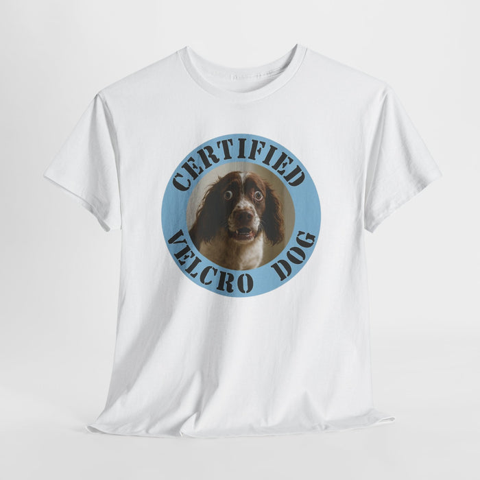 Certified Velcro Dog T-Shirt – Funny Vintage Pet Tee for Dog Lovers
