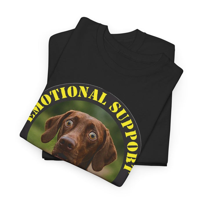 Emotional Support Human T-Shirt – Funny Dog Photo Tee for Pet Lovers