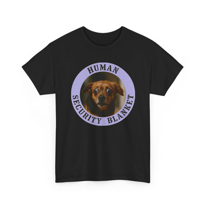 Dog Lover T-Shirt — "Human Security Blanket" Cute Dachshund Graphic Tee