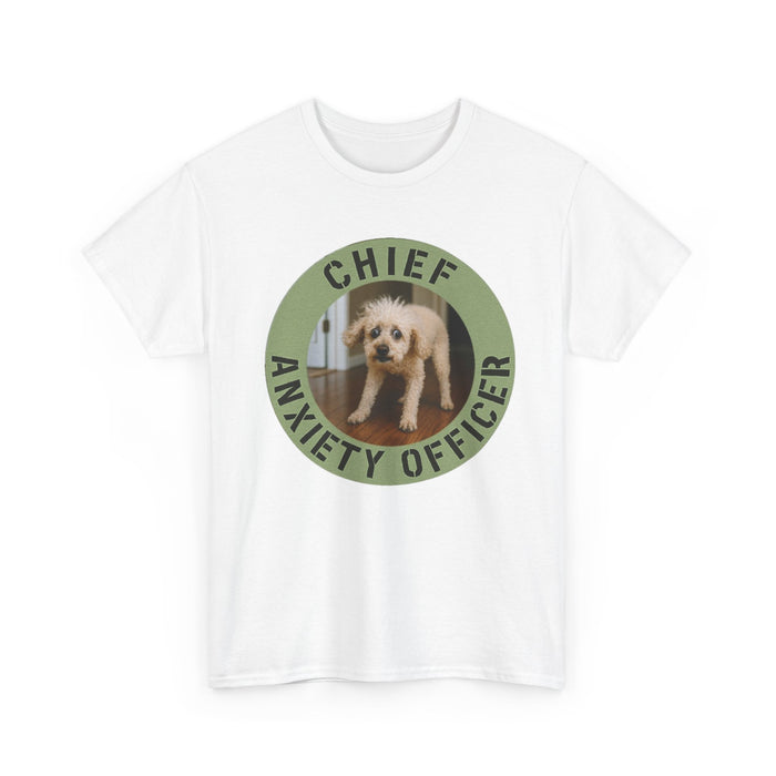 Chief Anxiety Officer Tee — Funny Dog Rescue Pet Lover T-Shirt