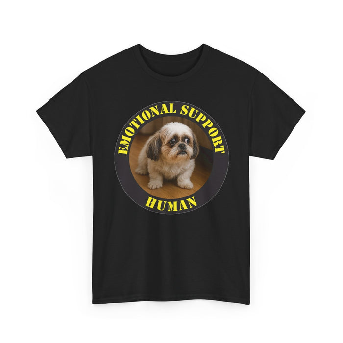 Emotional Support Human T-Shirt — Cute Shih Tzu Comfort Tee