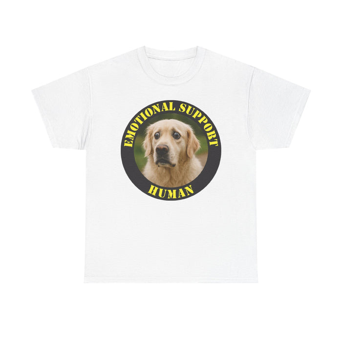 Emotional Support Human Tee — Cute Labrador Pet Therapy T‑Shirt