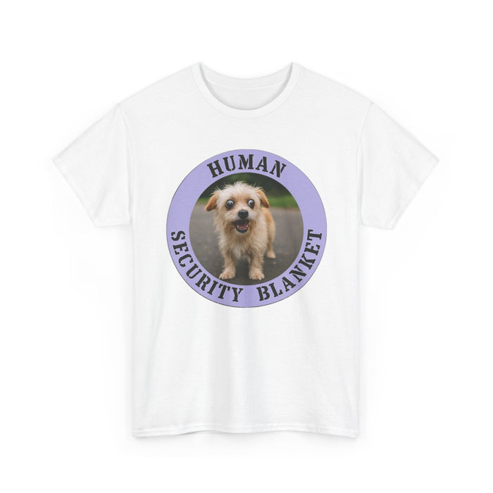 T‑Shirt — "Human Security Blanket" Cute Puppy Graphic Tee