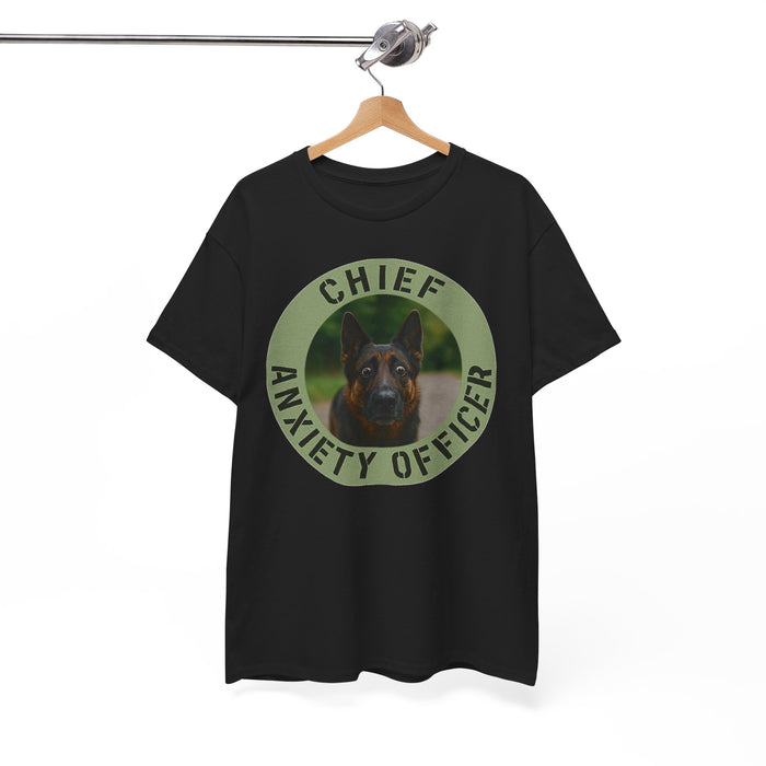 Chief Anxiety Officer T-Shirt — Funny Dog Graphic Tee for Pet Lovers