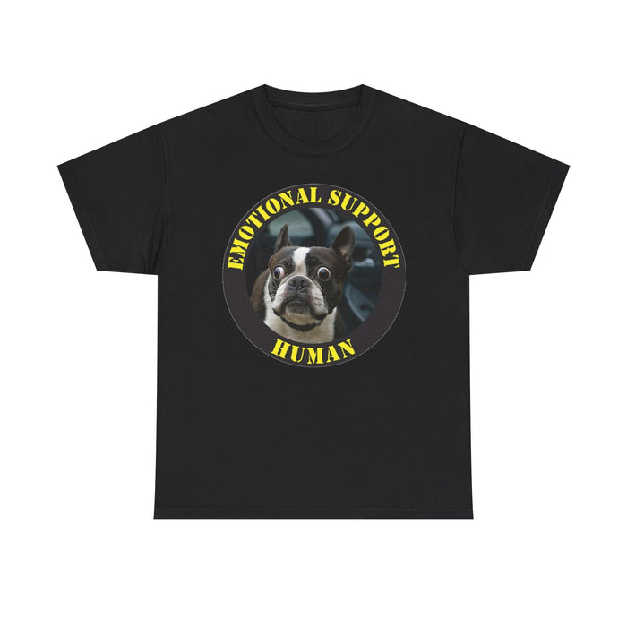 Emotional Support Human T-Shirt — Funny Boston Terrier Pet Tee