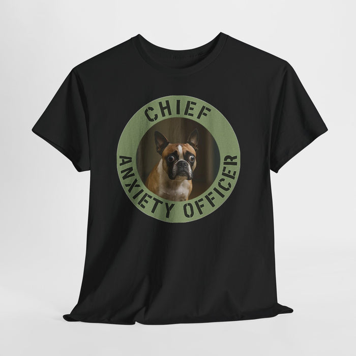 Chief Anxiety Officer T-Shirt - Funny Dog Owner Tee