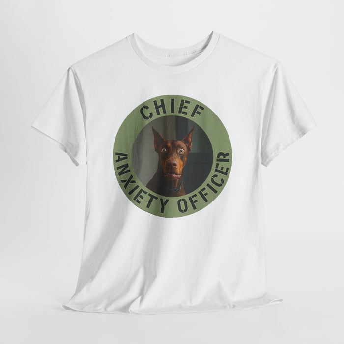 Chief Anxiety Officer T-Shirt — Funny Dog Graphic Tee
