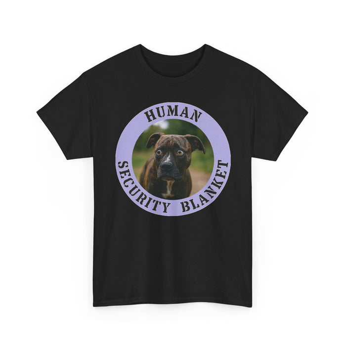 Pit Bull Human Security Blanket Tee - Cute Puppy Dog Graphic T-Shirt