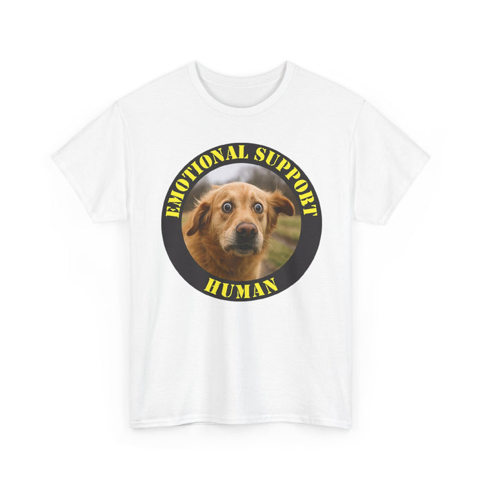 Emotional Support Human T‑Shirt — Cute Dog Photo Graphic Tee