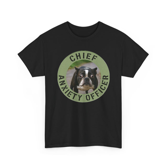 Chief Anxiety Officer Dog T-Shirt — Funny Pet Lover Tee