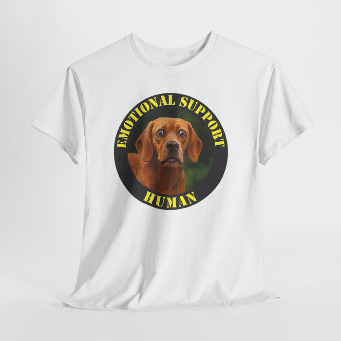 Emotional Support Human T-Shirt — Dog Portrait Graphic Tee