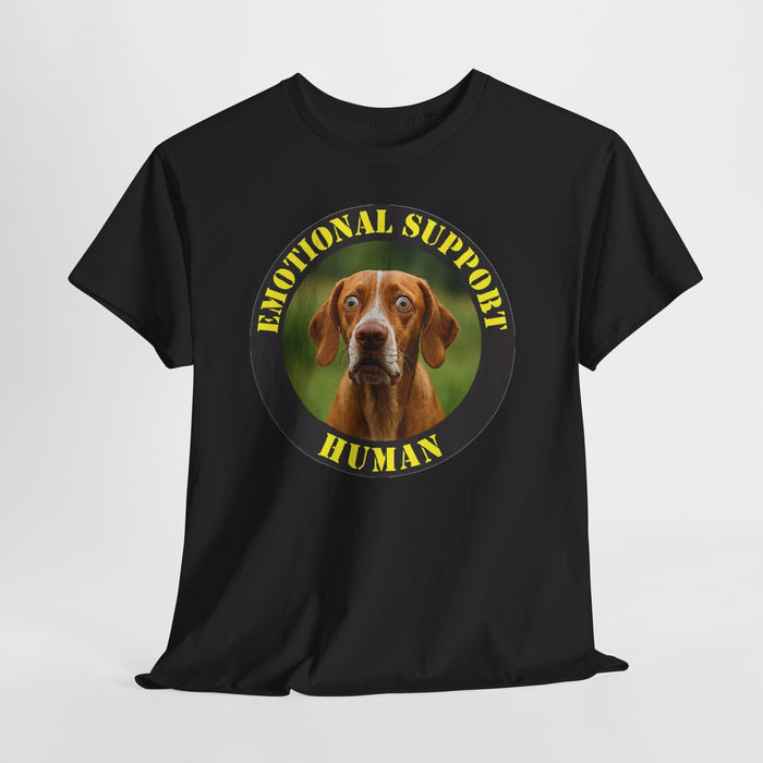 Dog Emotional Support Human T‑Shirt — Funny Pet Lover Tee