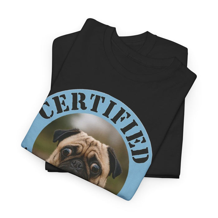 Pug "Certified Velcro Dog" T-Shirt
