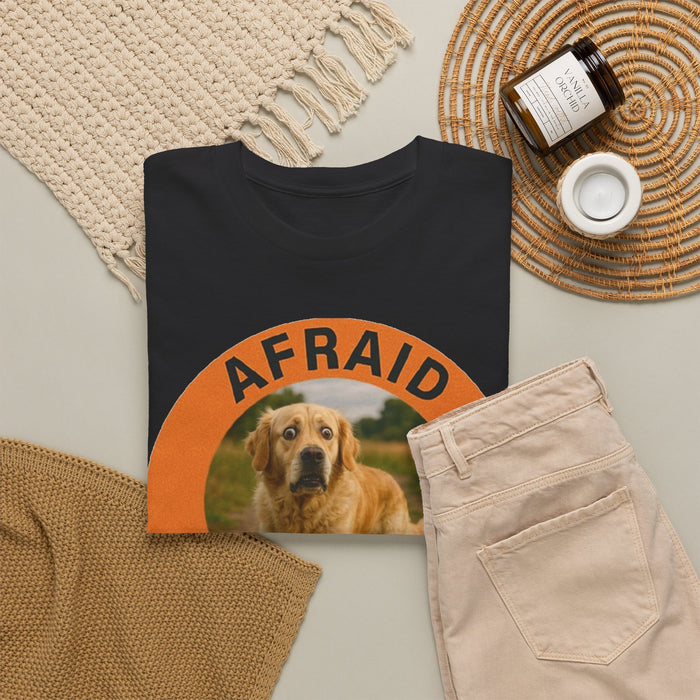 Golden Retriever Afraid But Trying Dog Graphic Tee