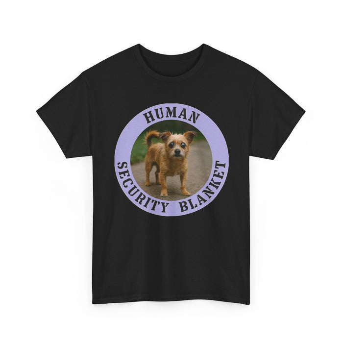 Human Security Blanket T-Shirt — Cute Puppy Graphic Tee