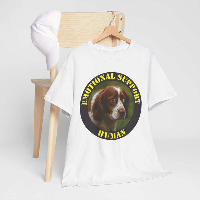 Emotional Support Human T-Shirt — Cute Spaniel Pet Therapy Tee