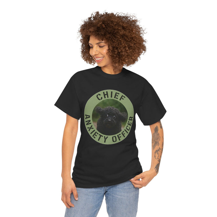 Chief Anxiety Officer T-Shirt – Funny Cute Pug Anxiety Tee