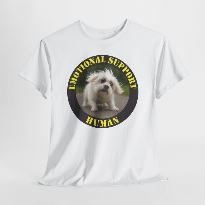 Emotional Support Human T‑Shirt - Cute Puppy Graphic Tee