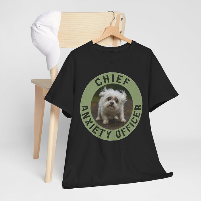 Chief Anxiety Officer T-Shirt — Funny Dog Anxiety Officer Tee