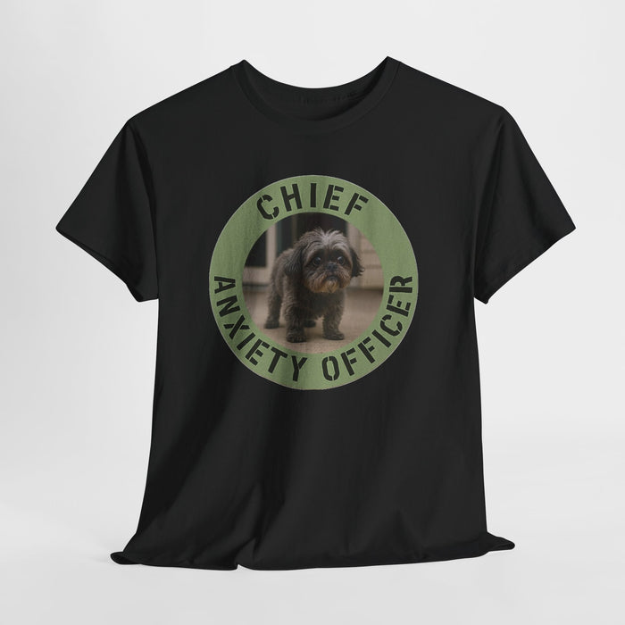 Chief Anxiety Officer T-Shirt — Funny Dog Graphic Tee