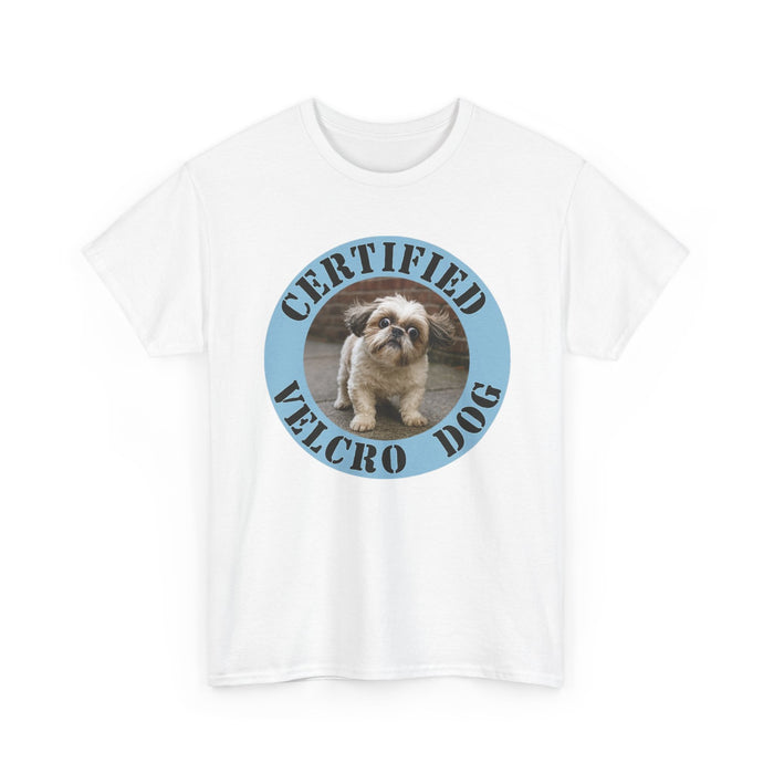 Certified Velcro Dog T‑Shirt — Funny Shih Tzu Pet Lover Tee