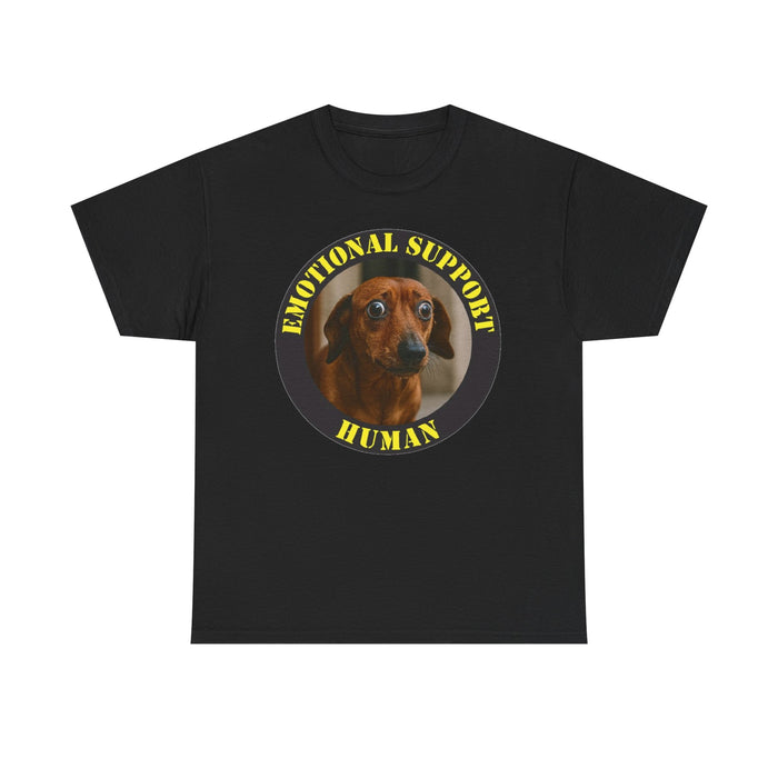 Emotional Support Human T-Shirt — Funny Dachshund Dog Tee