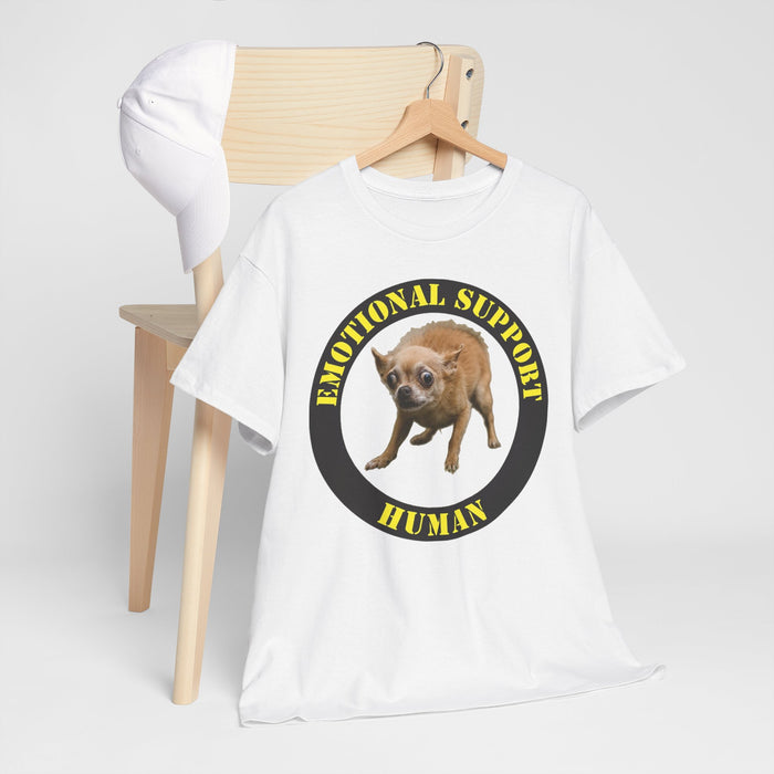 Emotional Support Human T-Shirt — Funny Dog Meme Tee