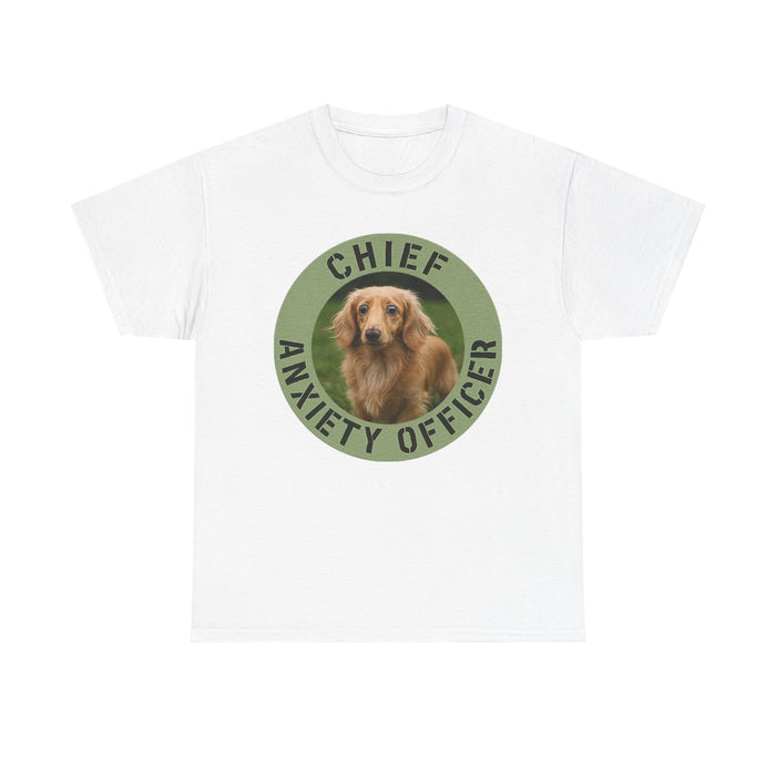 Chief Anxiety Officer T-Shirt — Funny Dog Rescue Tee for Dog Lovers