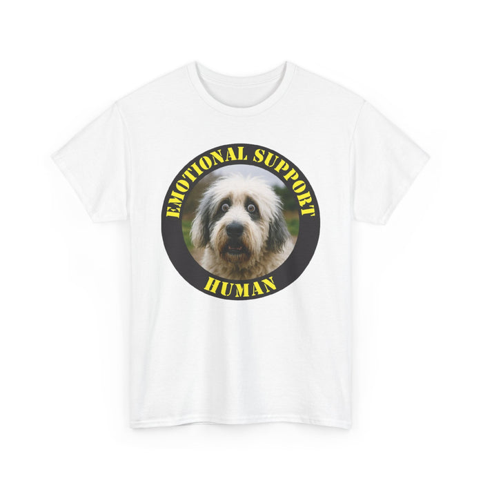 Emotional Support Human T-Shirt — Cute Dog Photo Graphic Tee