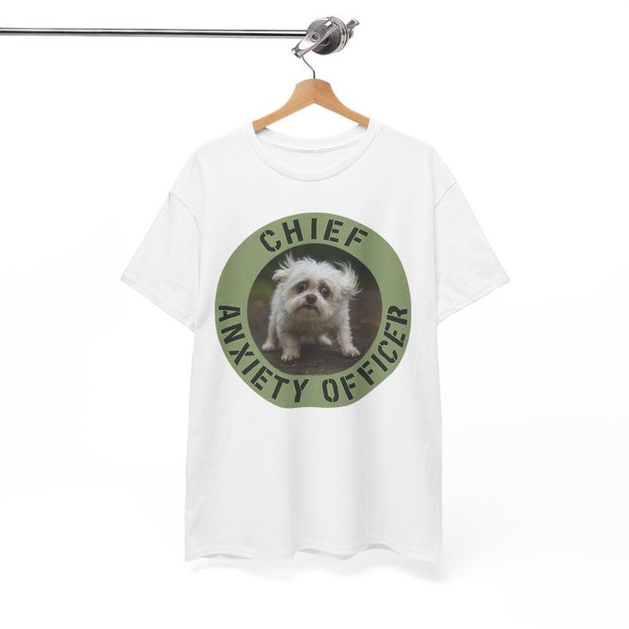 Chief Anxiety Officer T-Shirt — Funny Dog Anxiety Officer Tee