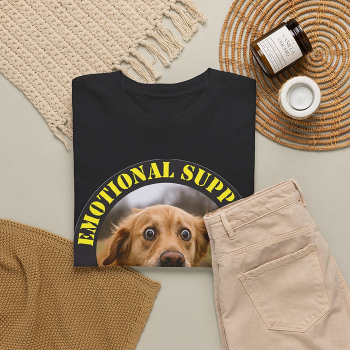 Emotional Support Human T‑Shirt — Cute Dog Photo Graphic Tee