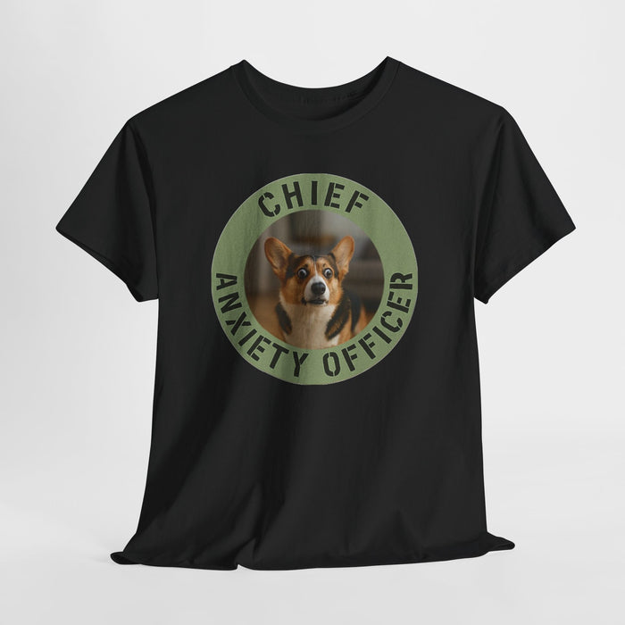 Chief Anxiety Officer Dog T-Shirt — Funny Pet Lover Tee