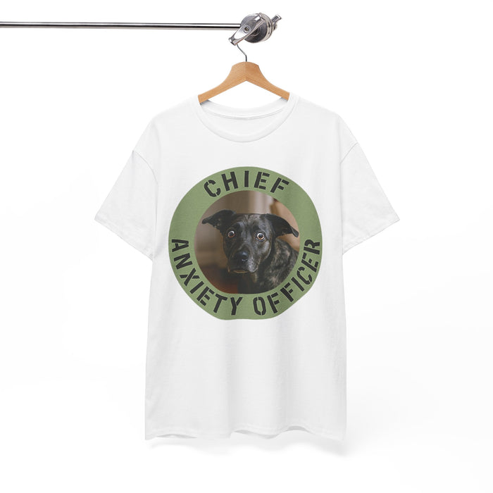 Chief Anxiety Officer Tee — Funny Dog Rescue Lover Shirt