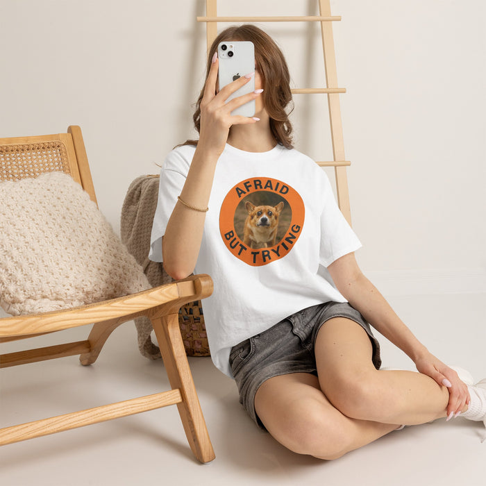 Afraid But Trying Corgi T-Shirt