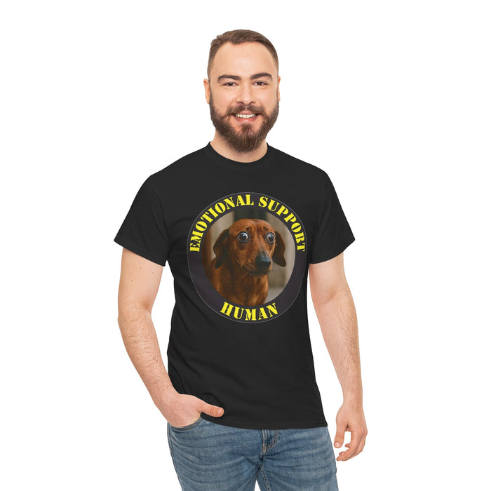 Emotional Support Human T-Shirt — Funny Dachshund Dog Tee