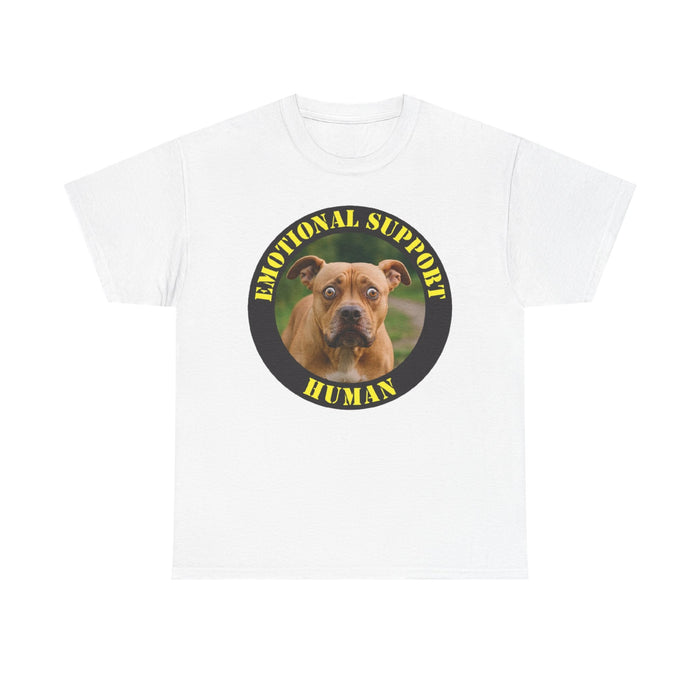 Emotional Support Human T-Shirt - Funny Dog Photo Tee for Pet Lovers