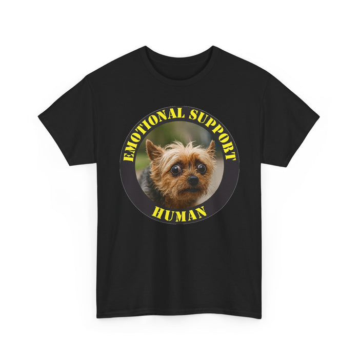 Emotional Support Human T-Shirt — Cute Yorkie Pet Therapy Tee