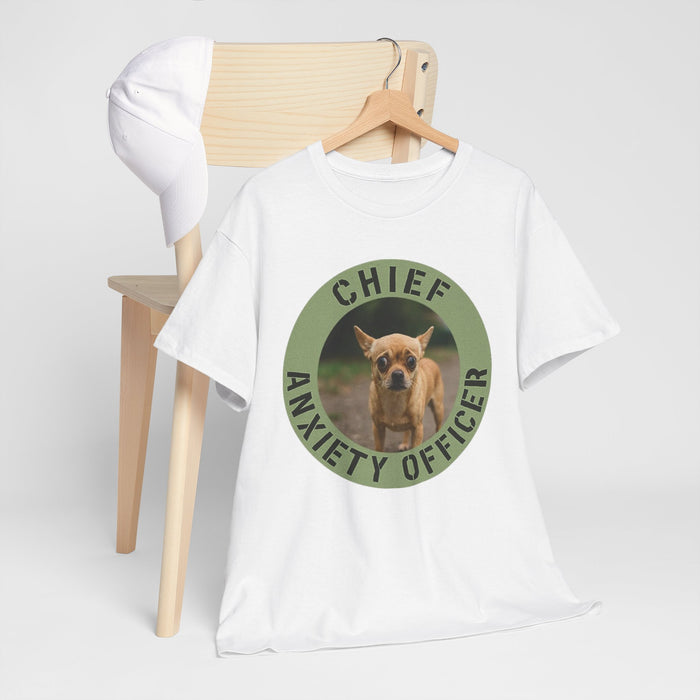 Chief Anxiety Officer T-Shirt — Funny Dog Graphic Tee