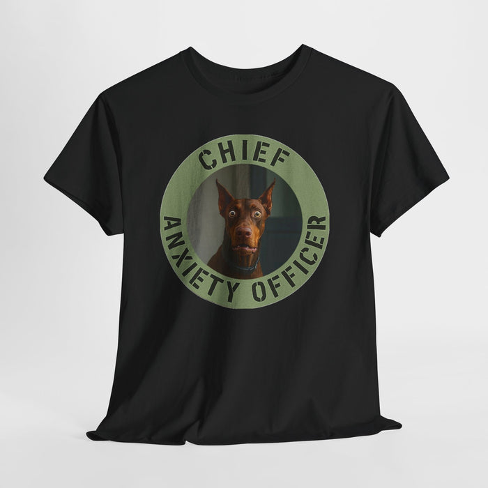 Chief Anxiety Officer T-Shirt — Funny Dog Graphic Tee