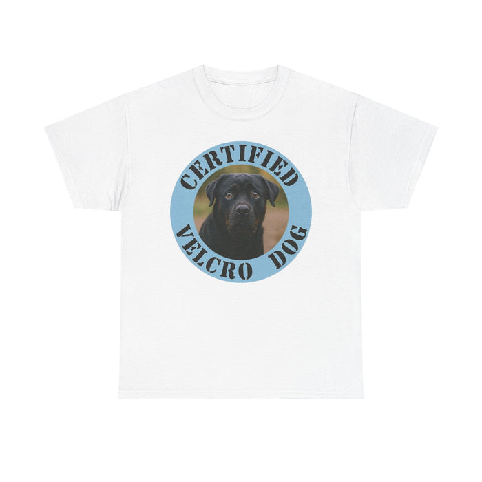 Rottweiler Certified Velcro Dog T‑Shirt – Funny Black Lab Pet Lover Tee