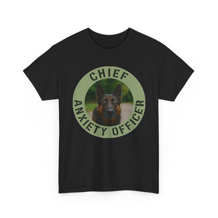 Chief Anxiety Officer Dog T-Shirt — Funny Pet Lover Tee