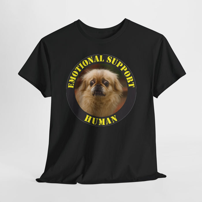 Emotional Support Human T-Shirt - Cute Pomeranian Rescue Pet Tee
