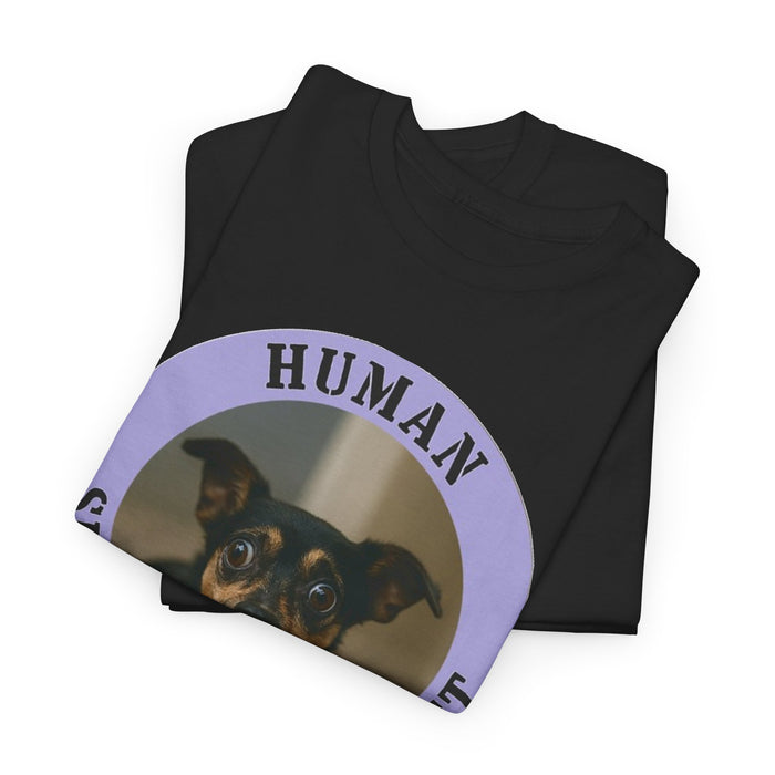 Human Security Blanket T-Shirt — Cute Dog Photo Tee