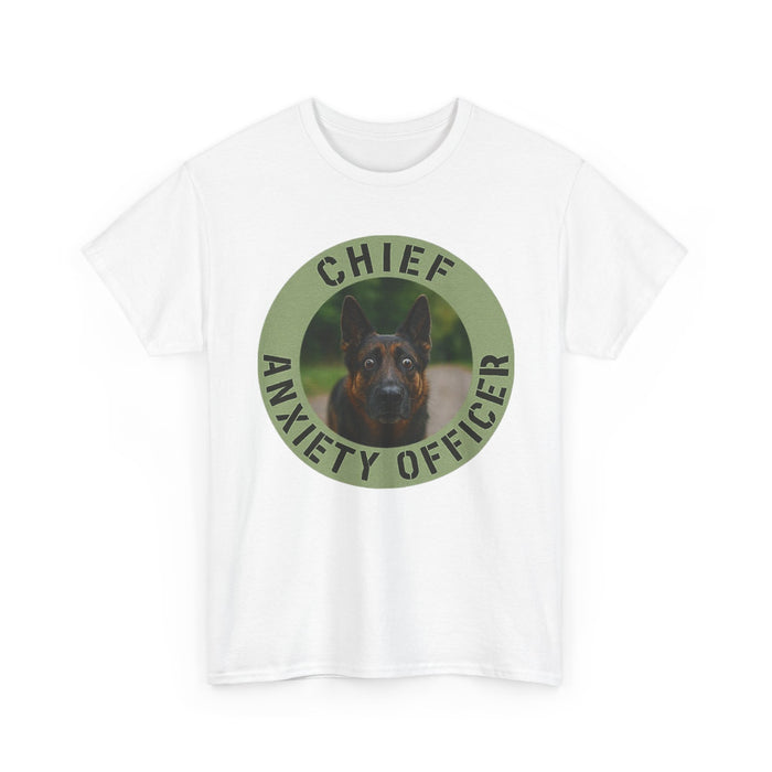 Chief Anxiety Officer Dog T-Shirt — Funny Pet Lover Tee