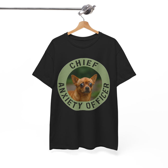 Chief Anxiety Officer T-Shirt — Funny Dog Graphic Tee